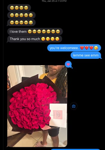 Customer photo review of Red Rose Bouquet