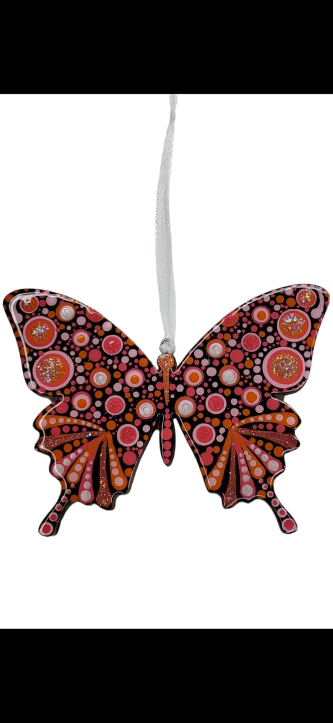 Customer photo review of Unfinished Wood Butterfly | Insect | Animal | Wildlife | Craft Cutout | up to 24" DIY