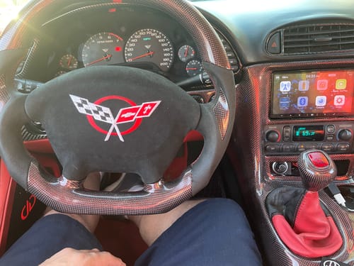 Customer photo review of IN STOCK 1997-2004 C5 CORVETTE CARBON FIBER FRONT LICENSE PLATE COVER