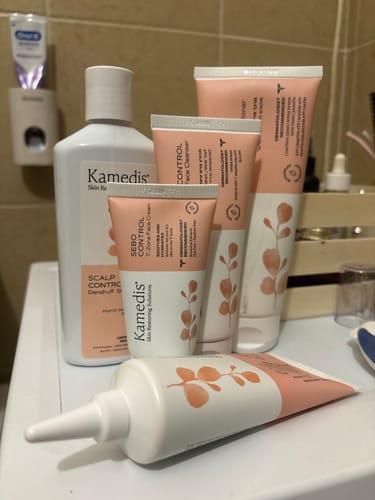 Customer photo review of ערכה טיפולית לעור פנים אדמומי | SEBO T-ZONE KIT