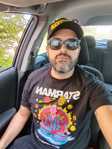 Customer photo review of Playera Starman David Bowie