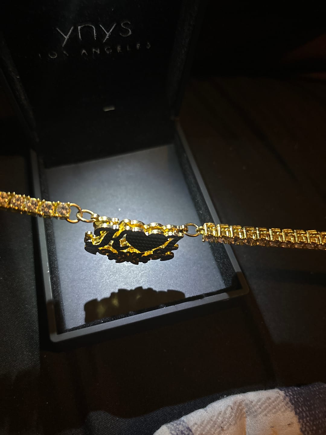 Customer photo review of Monarch Butterfly 3D Plated Name Necklace