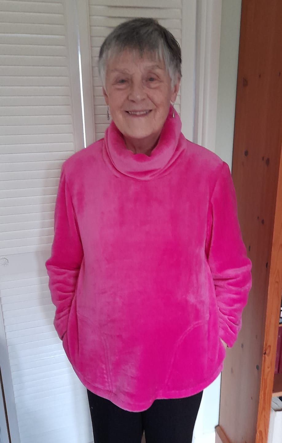 Customer photo review of Plain Cuddle Fleece Fabricy