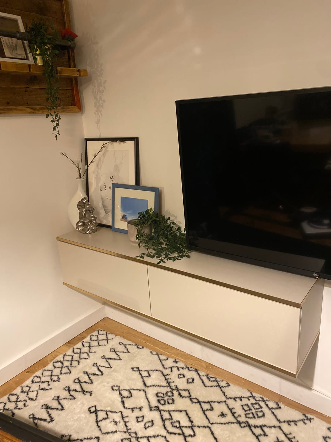 Customer photo review of Oro Floating TV Cabinet 135cm