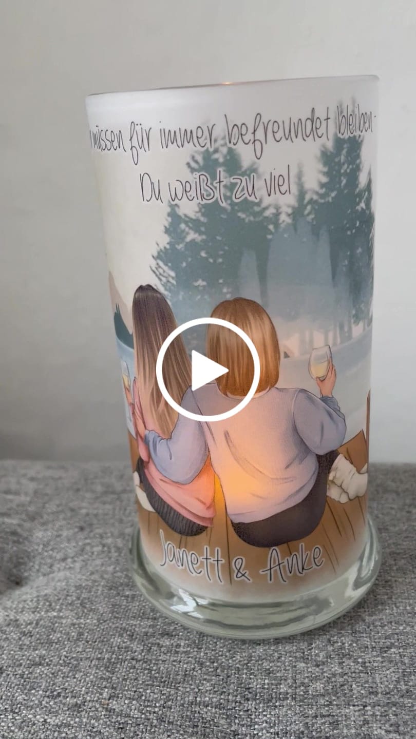 Customer video review of 2-3 Freundinnen Poster Personalisiert