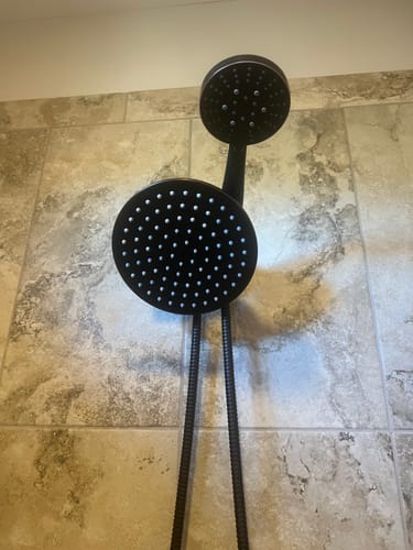 Customer photo review of 3-Spray Dual Shower Head Set