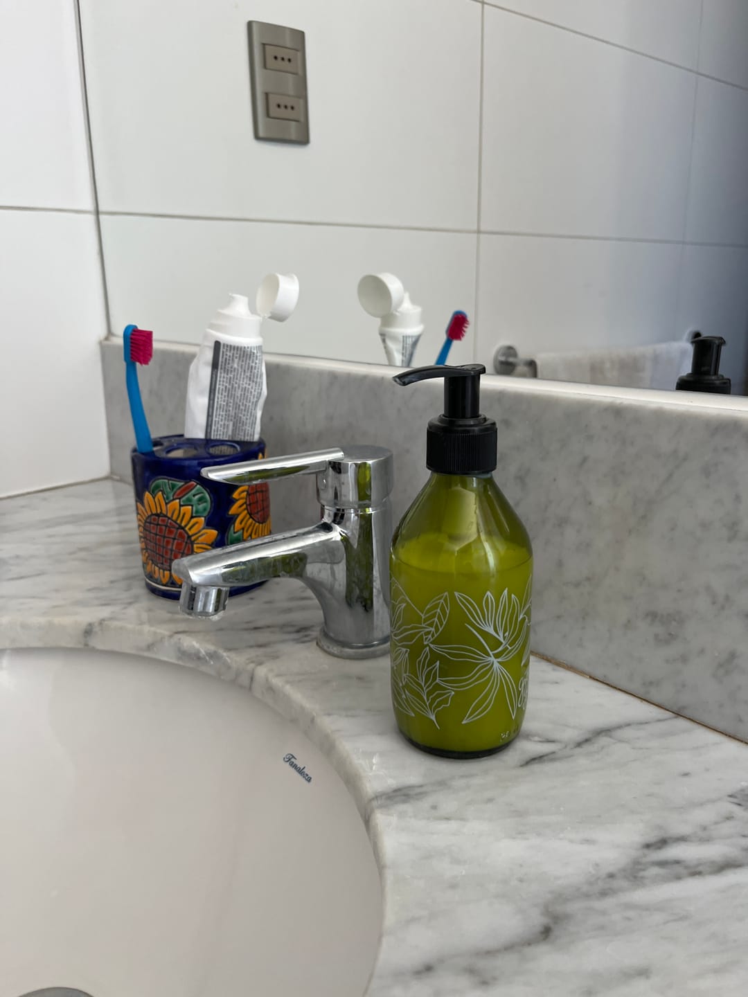 Customer photo review of Dispensadores Bomba Florales Verdes (2 Unidades)