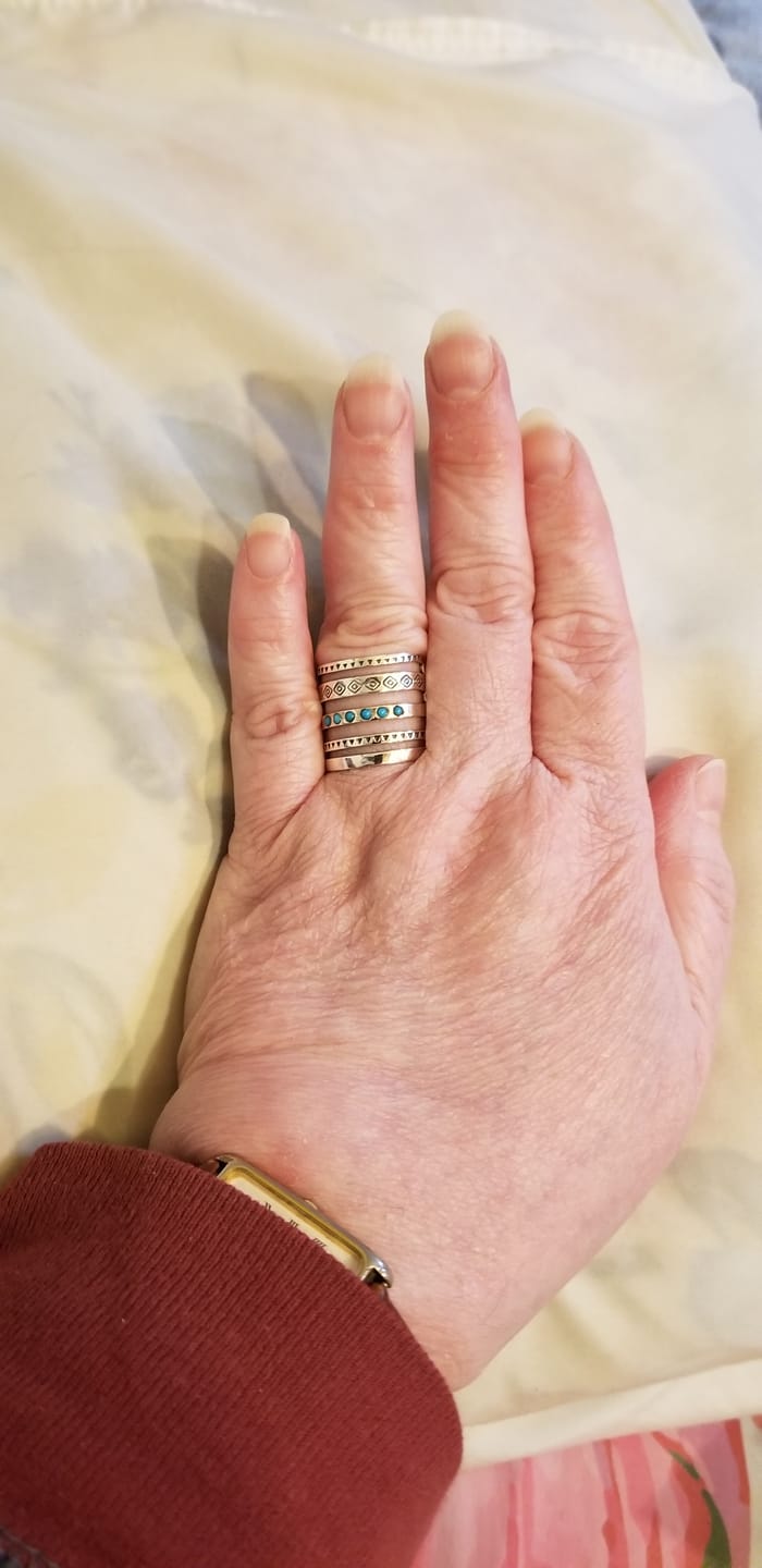 Customer photo review of Sterling Silver Southwestern Style Turquoise Ring