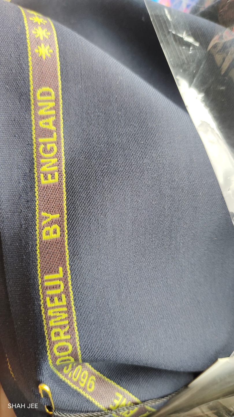 Customer photo review of Gents Imported Wash n Wear Fabric (TR SUITING 6 - Navy Blue)