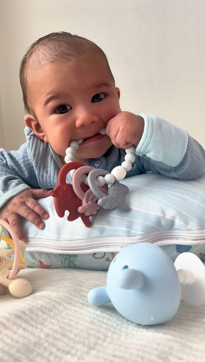 Customer photo review of Elephant Teether Bracelet
