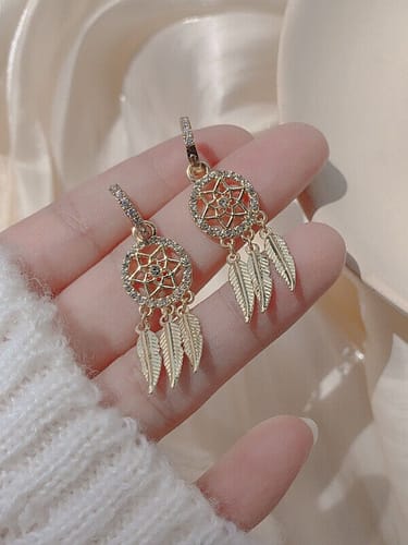 Customer photo review of Dreamcatcher Earrings
