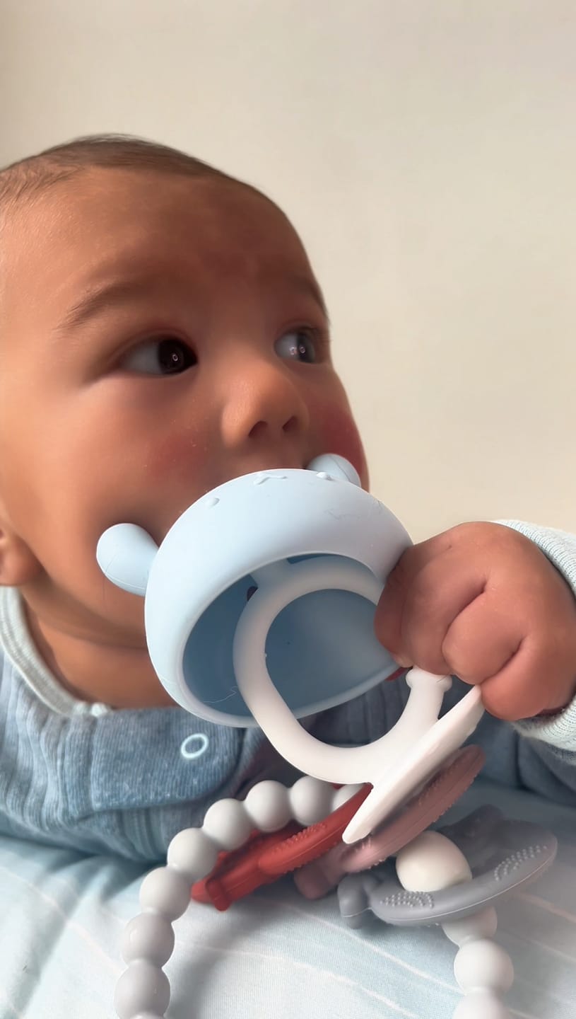 Customer photo review of Mushroom Silicone Teethers