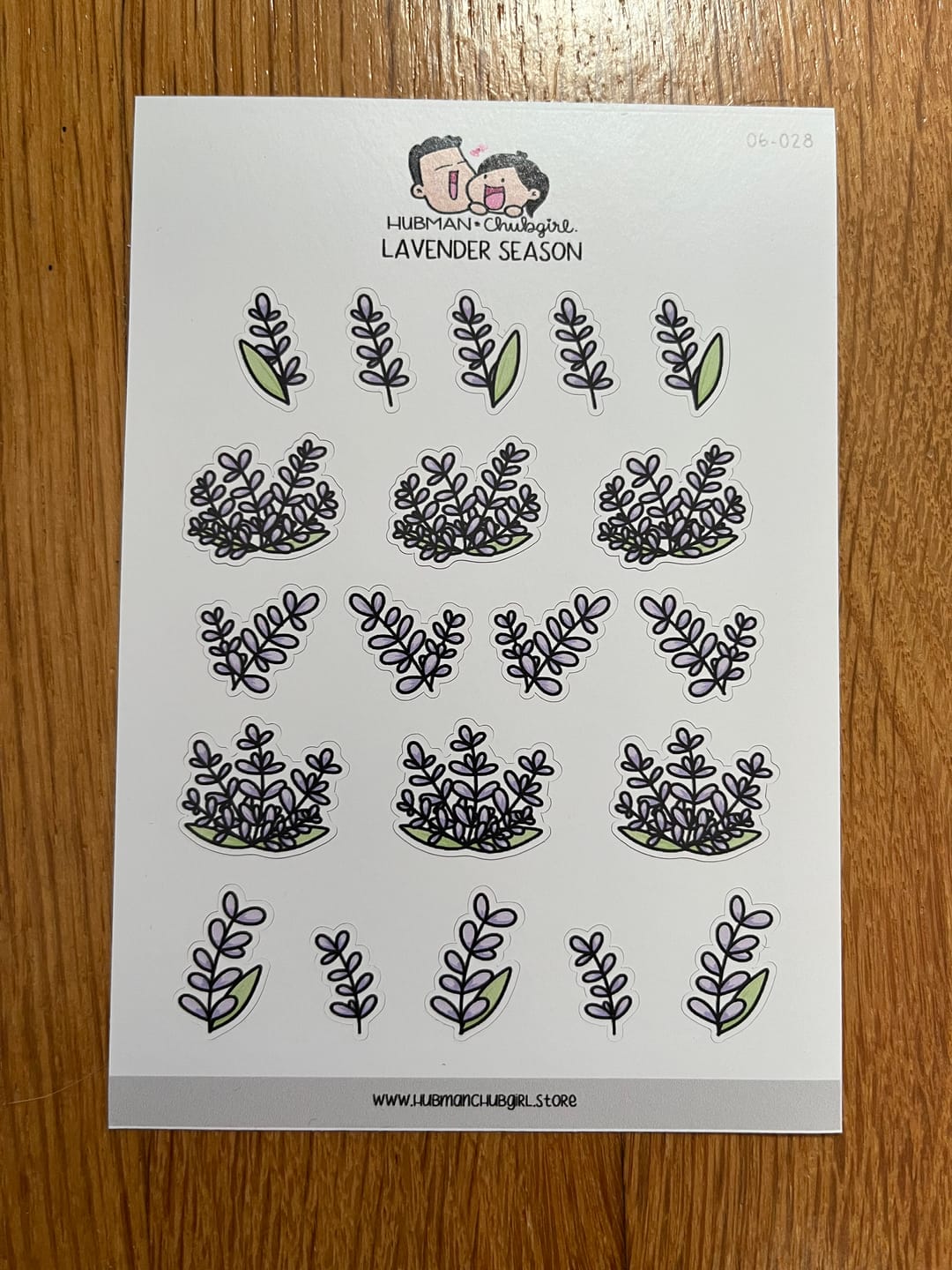 Customer photo review of Lavender Season Planner Stickers