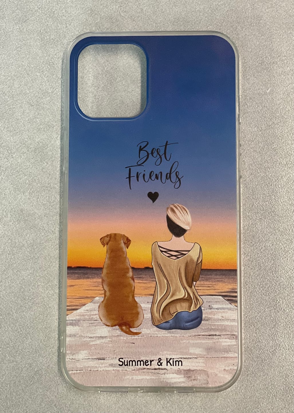 Customer photo review of Together with my pet - Personalized phone case