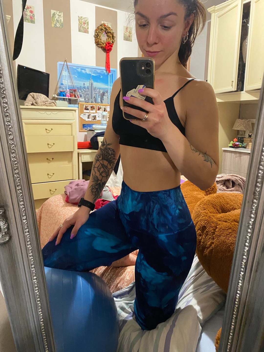 Customer photo review of Leggings Elements Acqua Turchese Blu