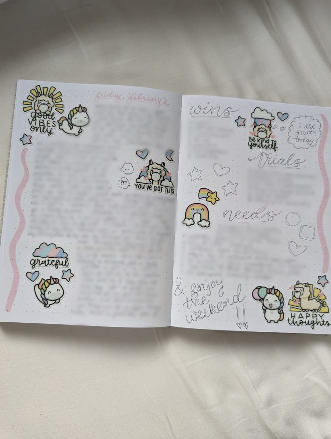 Customer photo review of Rainbow Unicorns 1 Sticker Sheet