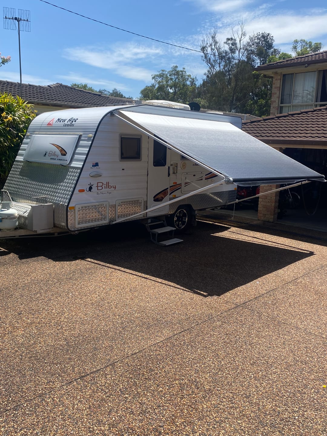 Customer photo review of Awning Replacement Vinyl - Black WA1001 Black Flap