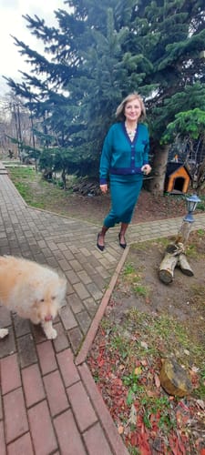 Customer photo review of Set Acha din tricot compus din jerseu si fusta