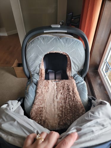 Customer photo review of Winter - Freehand Chevron in Sage Green