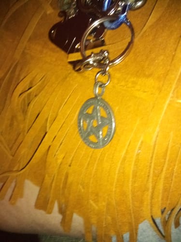 Customer photo review of Pentacle Keychain - Special Upgrade Offer