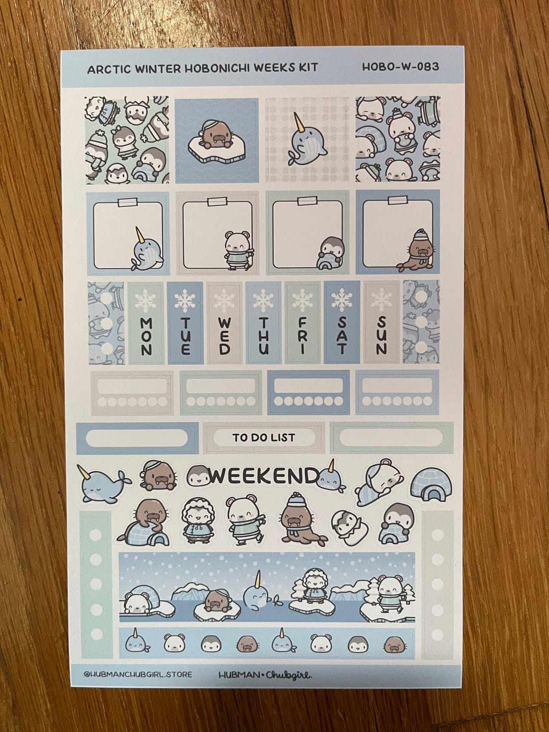 Customer photo review of Arctic Winter Theme Hobonichi Weeks Kit
