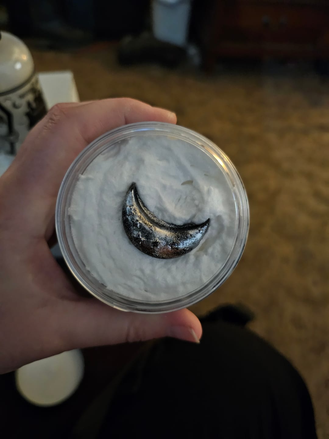Customer photo review of Black Moon Sugar Scrub (Sandalwood & Dark Stary nights)