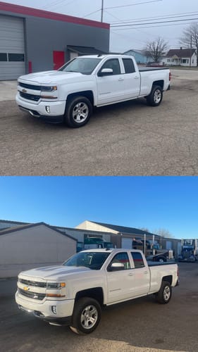 Customer photo review of Upper Control Arms For 07-18 Silverado Sierra 1500 with 3" Front Leveling Lift Kits