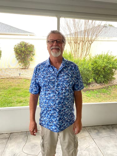 Customer photo review of Shark Attack Everyday Polo