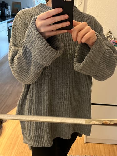 Customer photo review of Bella Strickpullover - Anthrazit