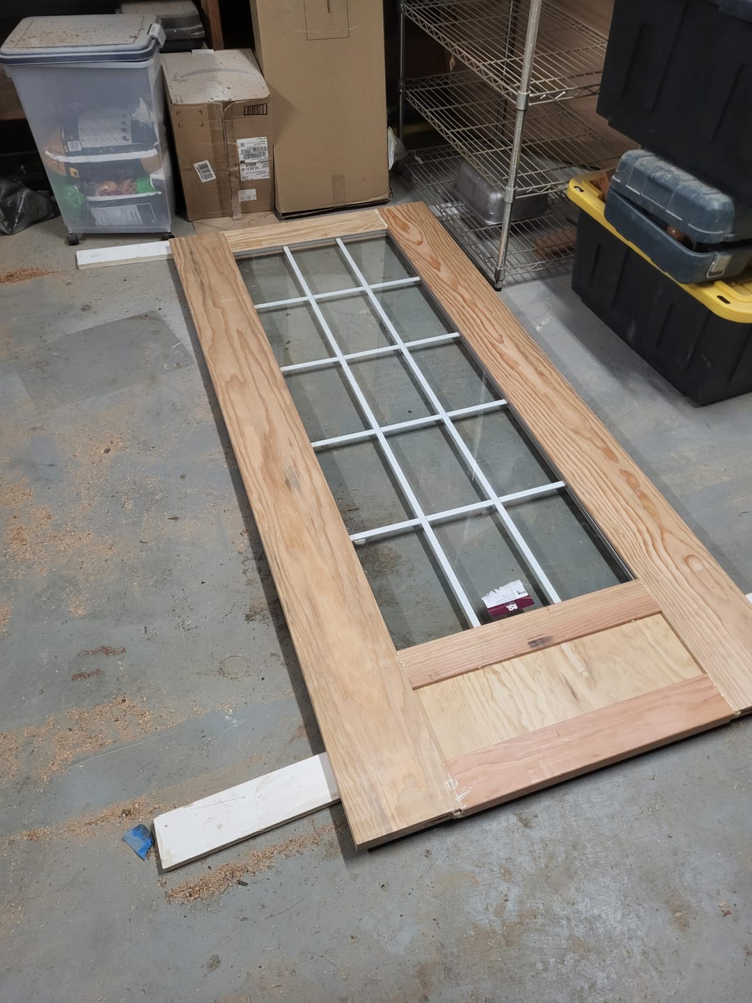 Customer photo review of Grills Between Glass 15 Lite Glass and Frame Kit (Full Lite)