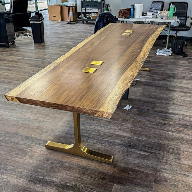 Customer photo review of Gold Table Legs 431 Wineglass 28H Elegance Brass Furniture