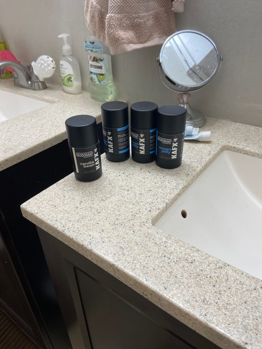 Customer photo review of Vanilla Bean -  KAFX Body Natural Coffee Infused Deodorant