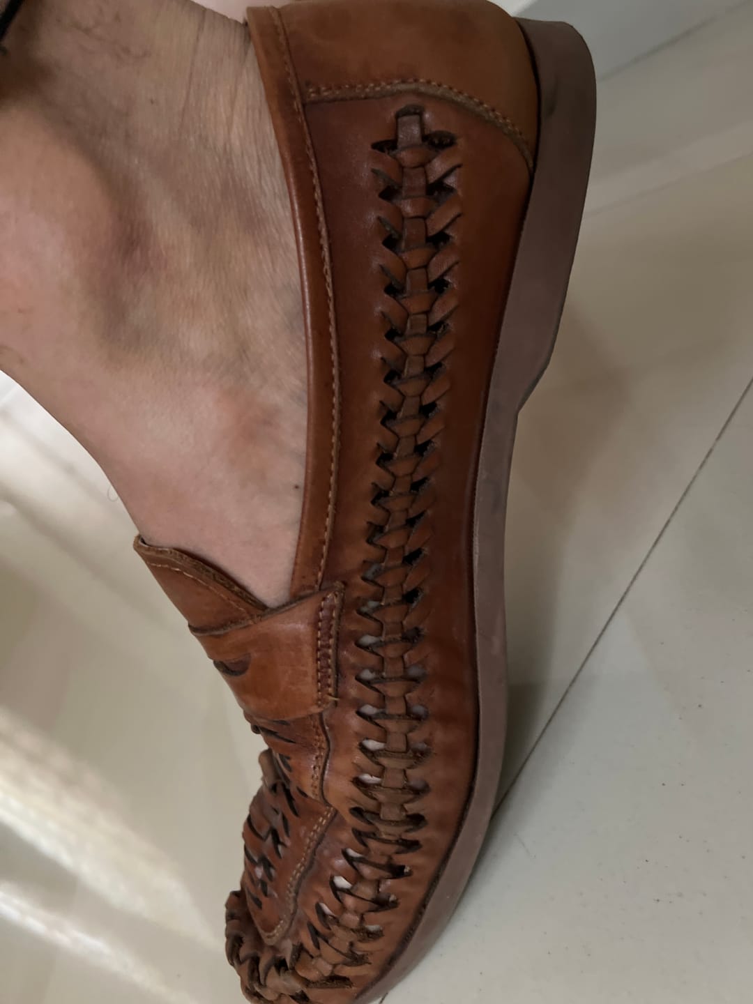 Customer photo review of FlexWeave Loafers - Cognac