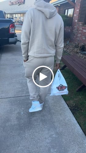 Customer video review of Hubby Hoodie - Stone