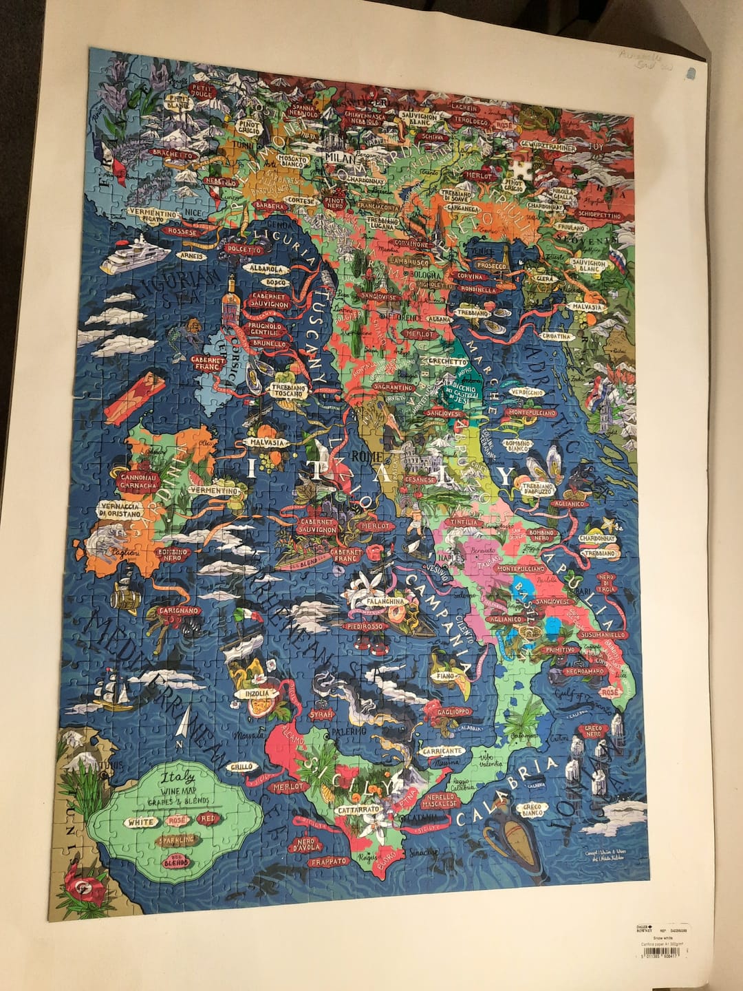 Customer photo review of Wine Puzzle - Italy