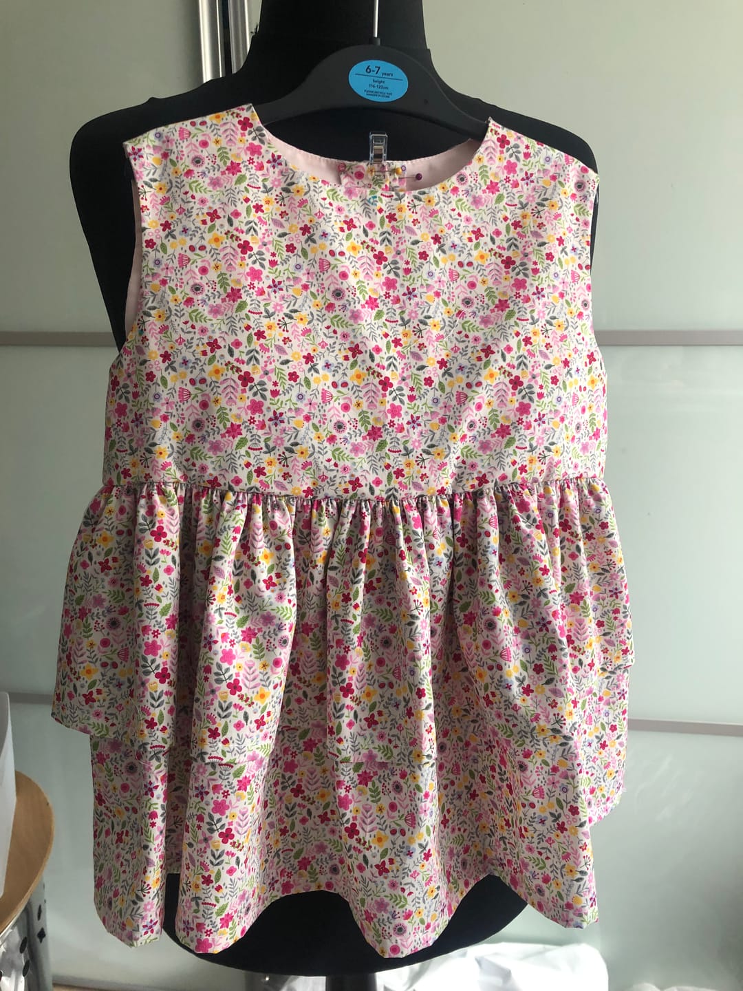 Customer photo review of Spring Floral Rose & Hubble Cotton Poplin Fabric