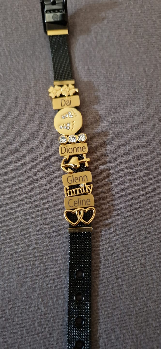 Customer photo review of Mesh bracelet black