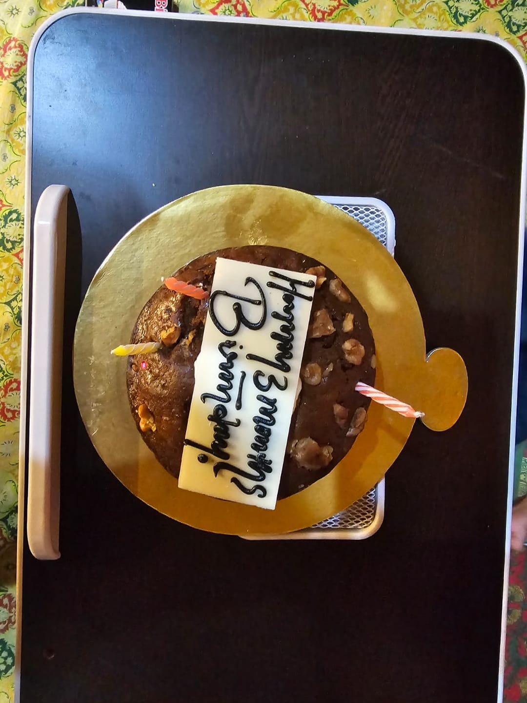 Customer photo review of Eggless Christma Plum Cake