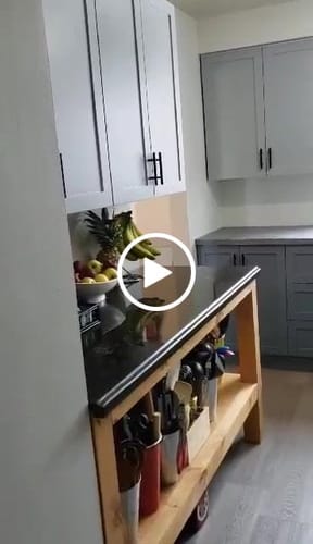 Customer video review of 30" Wide Base Cabinet - Painted Doors - Sink Cabinet - No Back