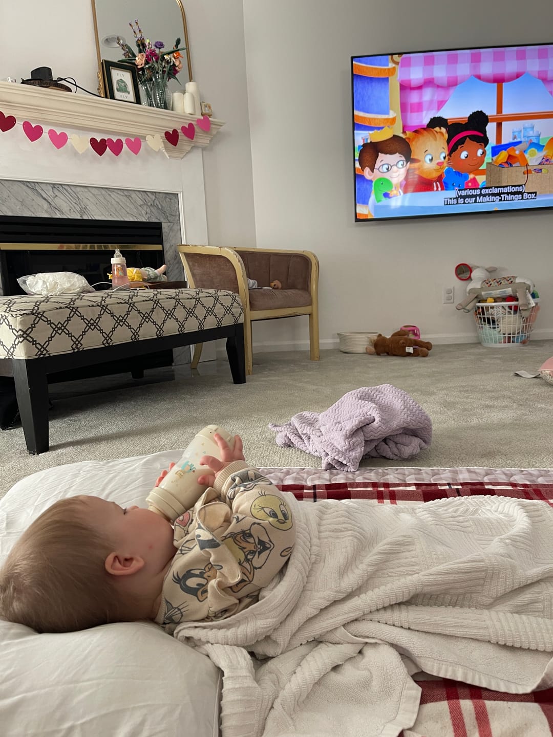 Customer photo review of Patterned Machine Washable Reversible Indoor/Outdoor Quilted Water Resistant Play Mat Blanket