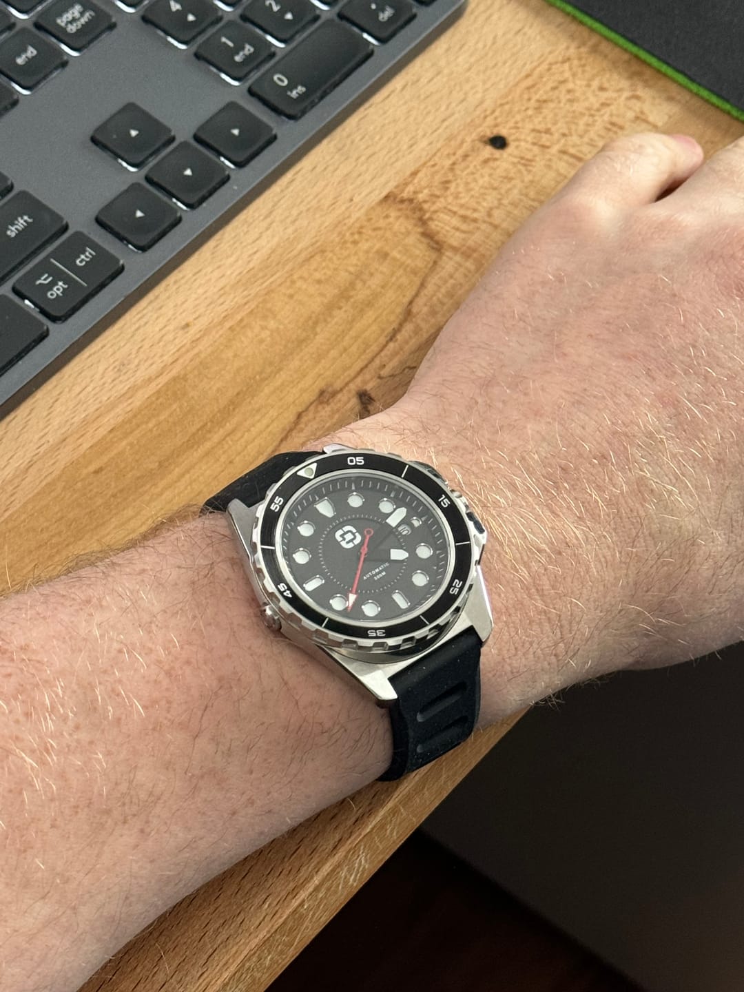 Customer photo review of DV-02 - AUTOMATIC DIVE WATCH WITH SILICONE SPORT STRAP