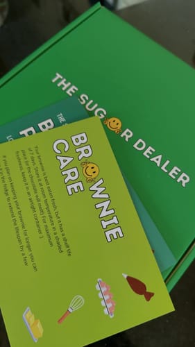 Customer photo review of Chocolate fiend custom brownie