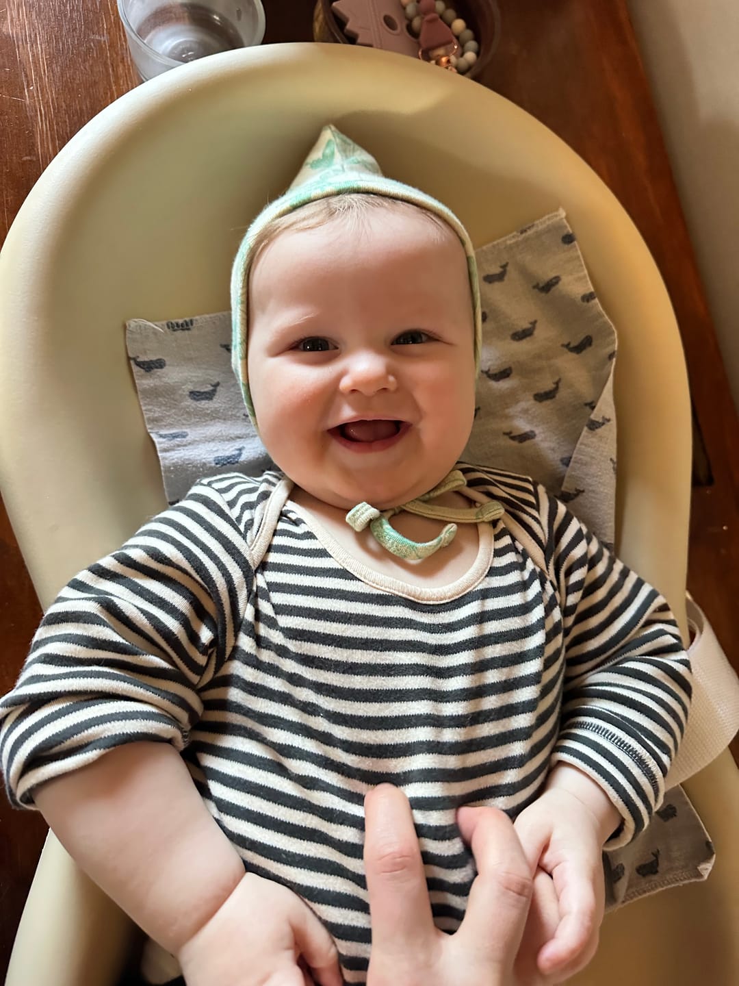Customer photo review of Outer Space Organic Baby Bodysuit Set - 2 Pack