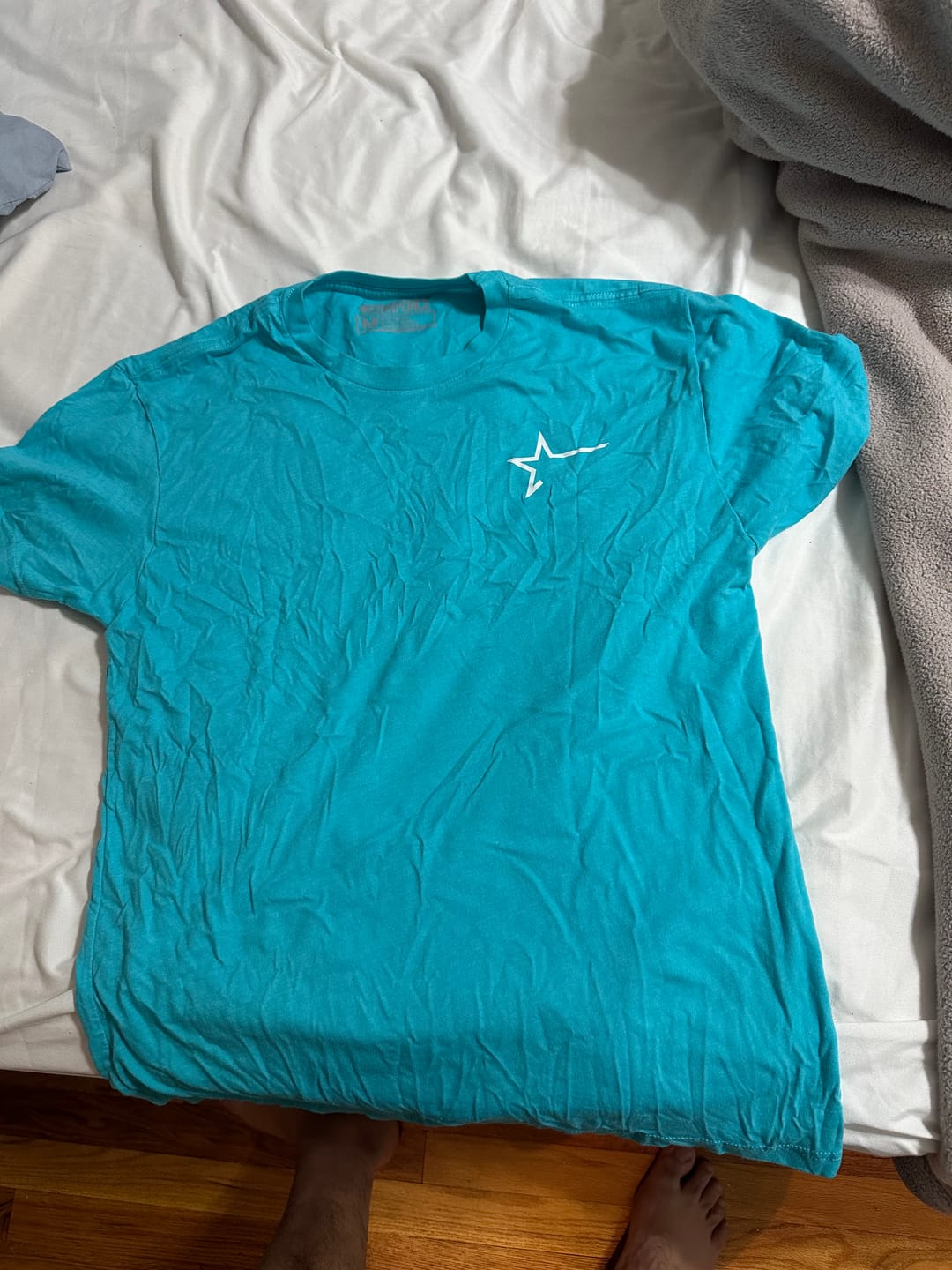 Customer photo review of Mystery Tee
