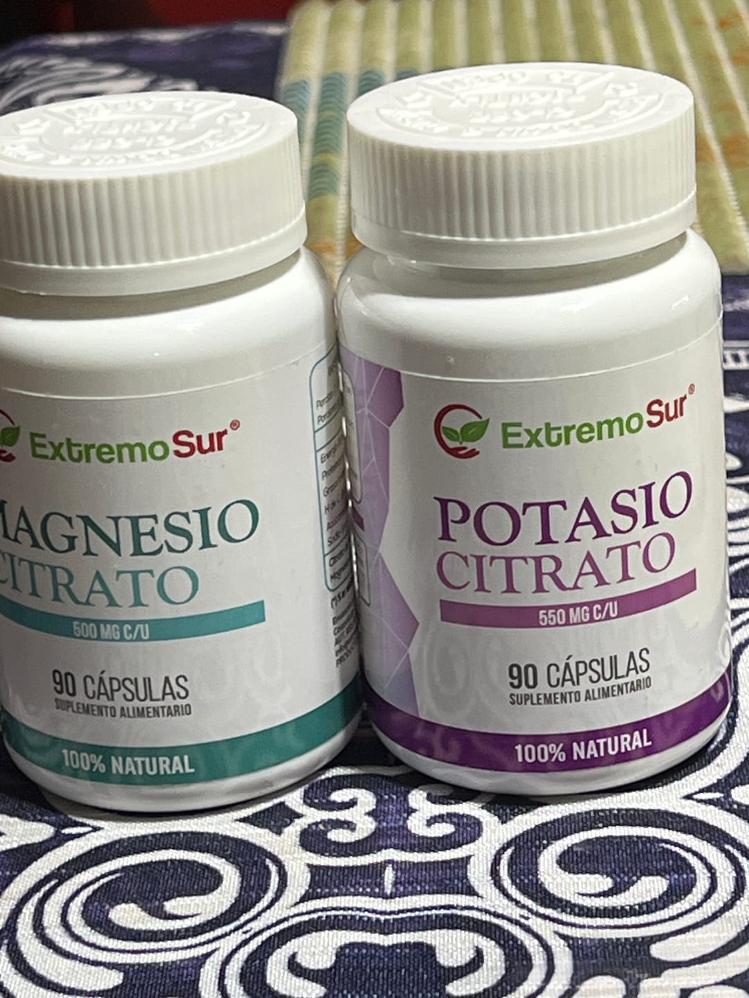 Customer photo review of Pack de 2 Magnesio Citrato + 2 Potasio Citrato