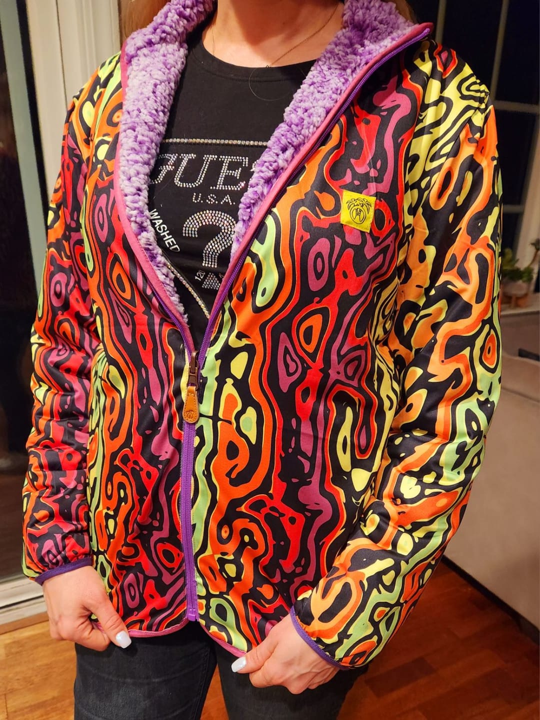 Customer photo review of Reversible Sherpa Full Zip