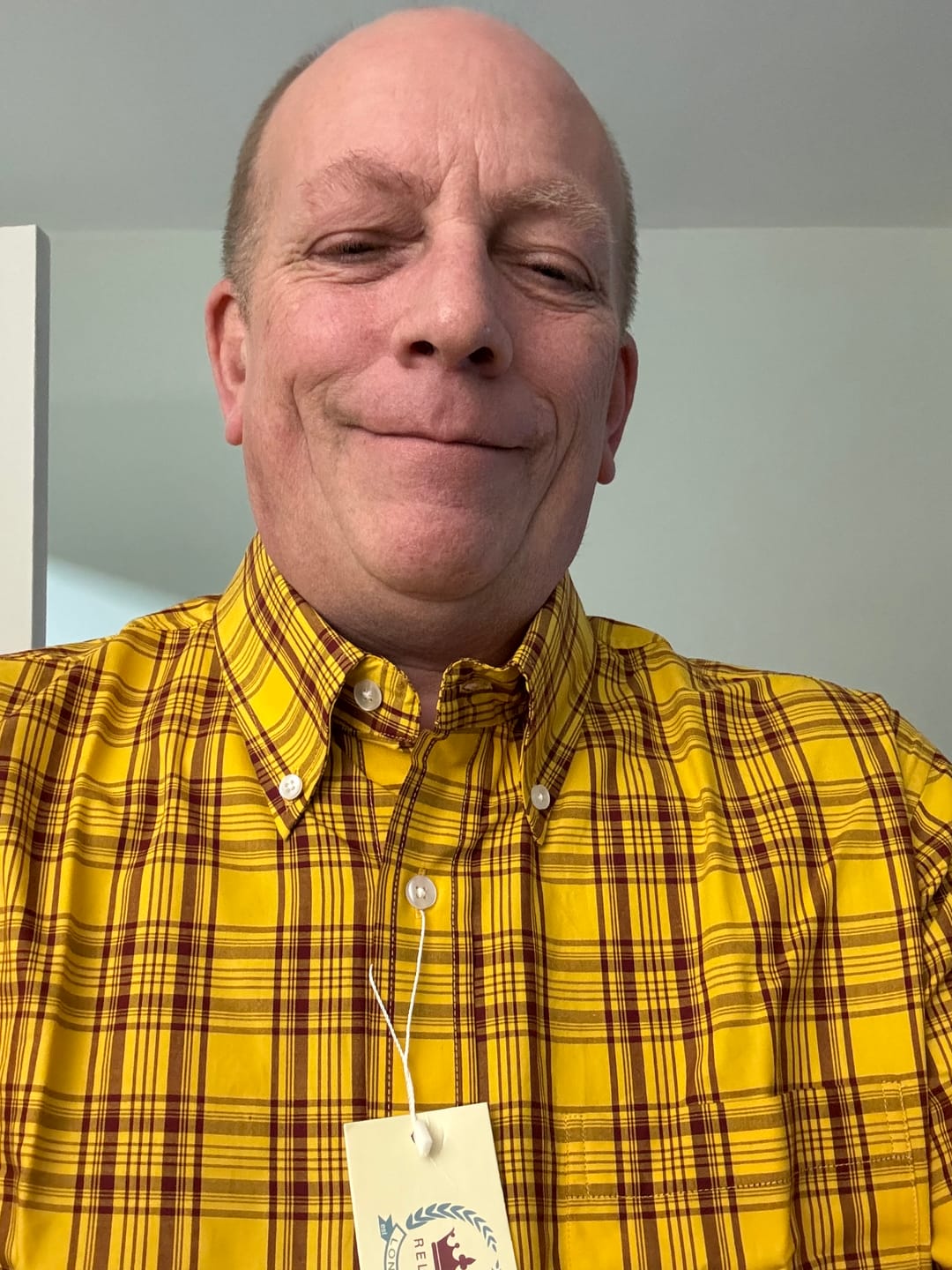 Customer photo review of **NEW** Mustard Check Shirt- CK-47