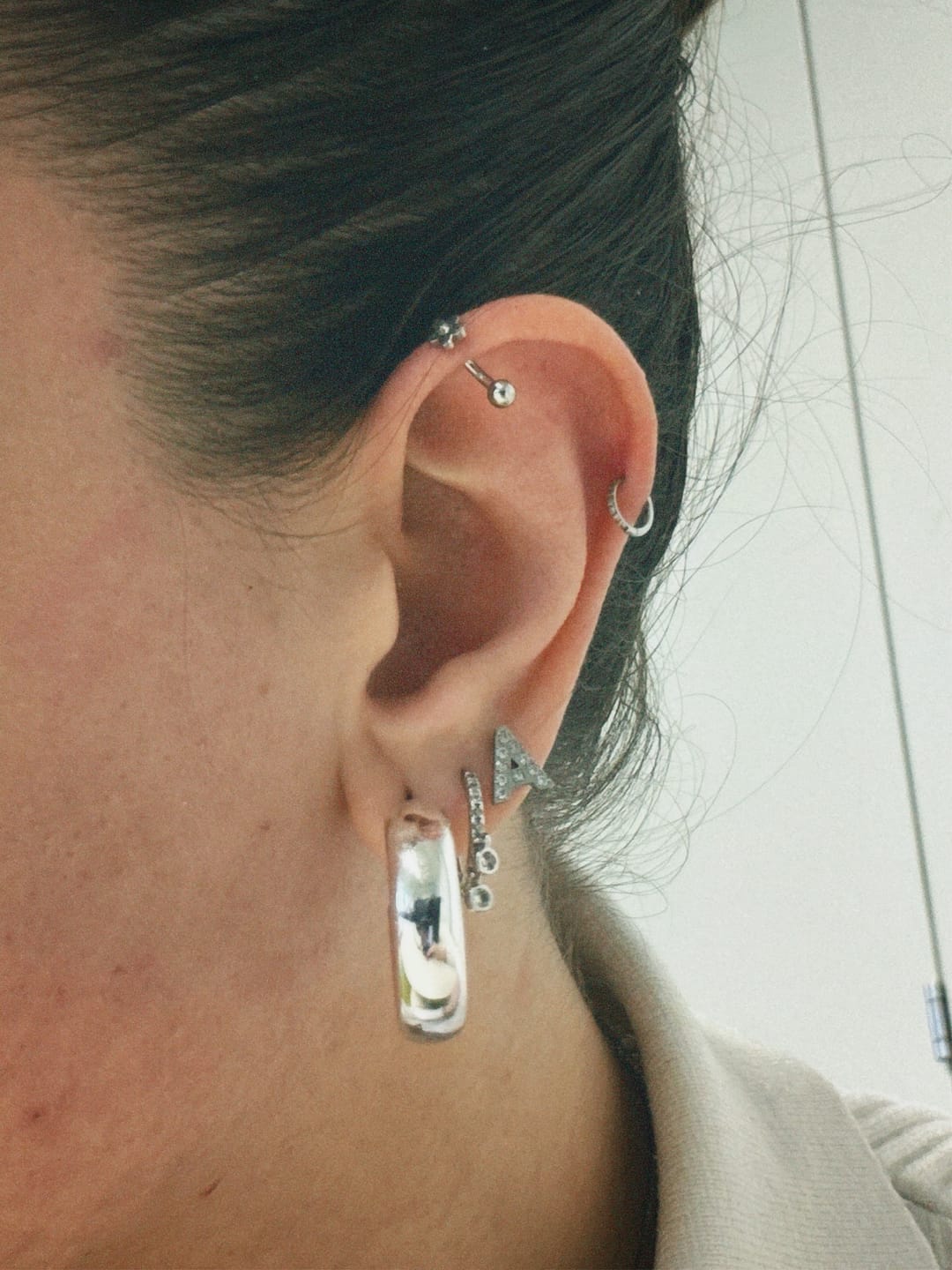 Customer photo review of Zircon Clicker | Nasen- & Ohrpiercing