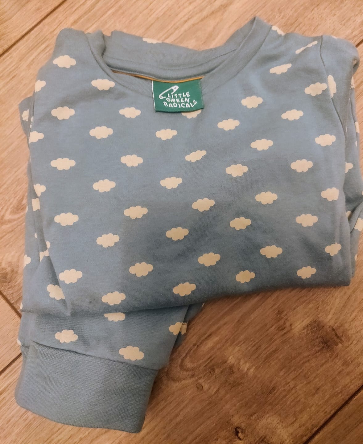 Customer photo review of Fluffy Cloud Organic Pyjamas