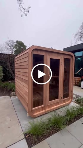 Customer video review of Smartmak® Wood Outdoor Square Sauna Room Square 1